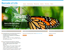 Tablet Screenshot of barcodeoflife.org
